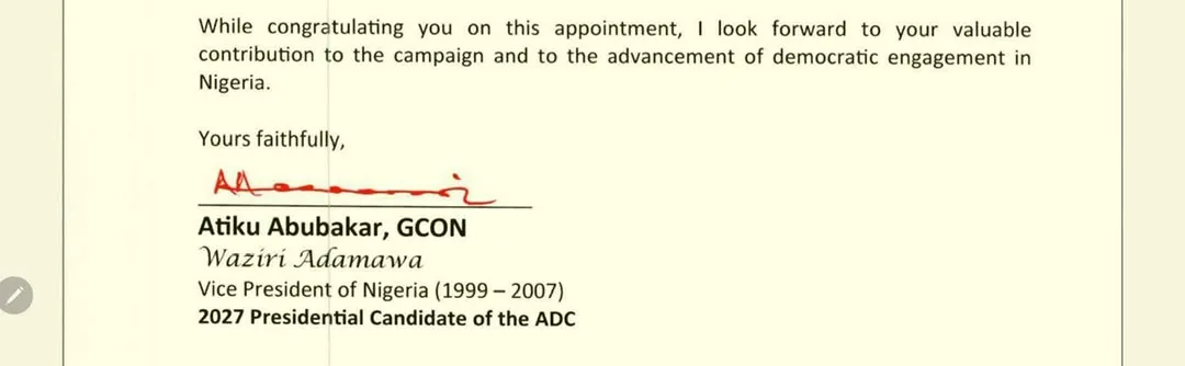 Kenneth Okonkwo Appointed Atiku Abubakar’s Spokesperson for 2027 Campaign